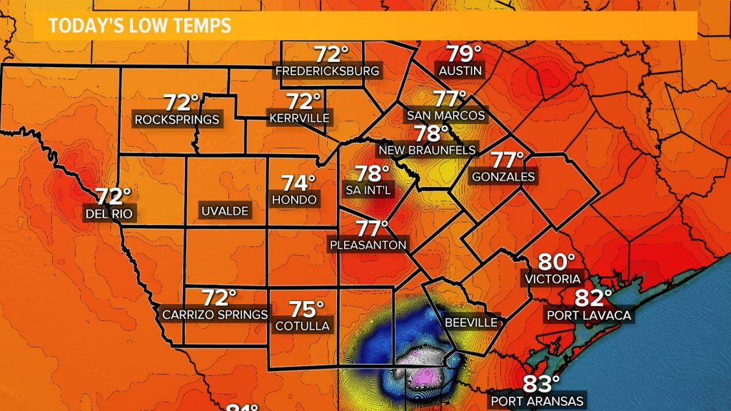 Weather Maps On Kens5 In San Antonio Texas Weather Map Temps