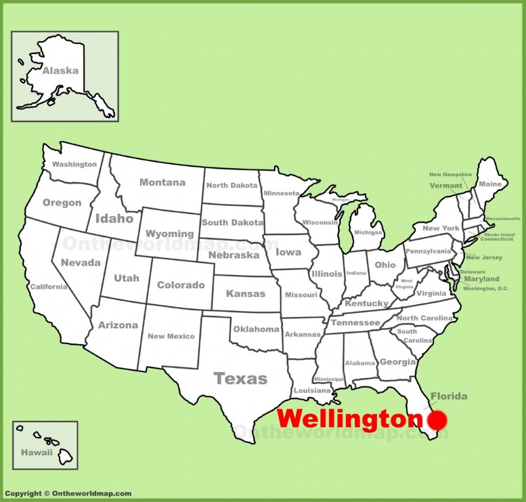 Wellington Location On The U.s. Map - Wellington Florida Map