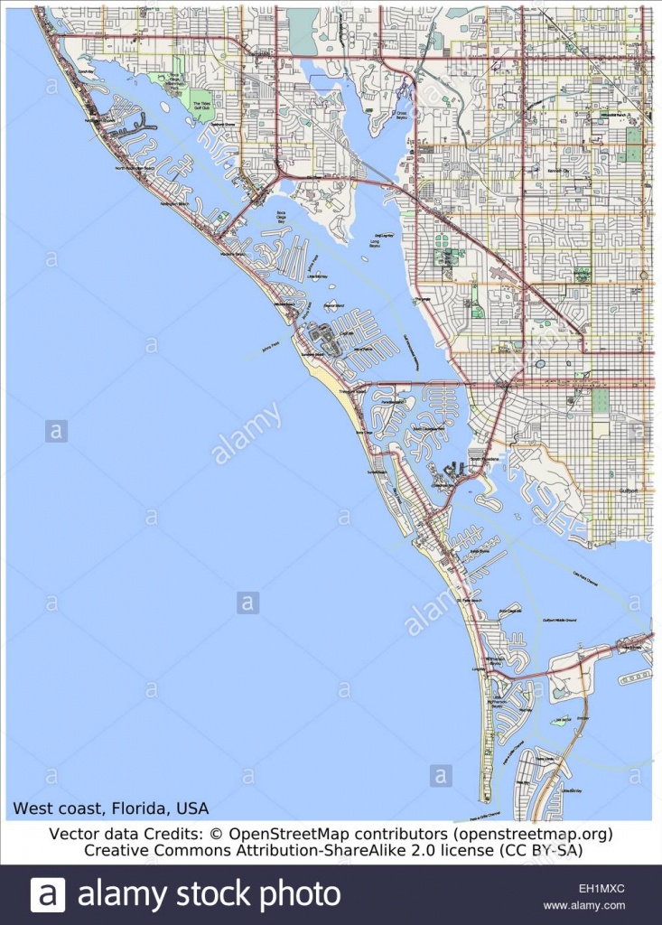 West Coast Florida Usa Area Map Stock Vector Art &amp;amp; Illustration - Map Of West Coast Of Florida Usa