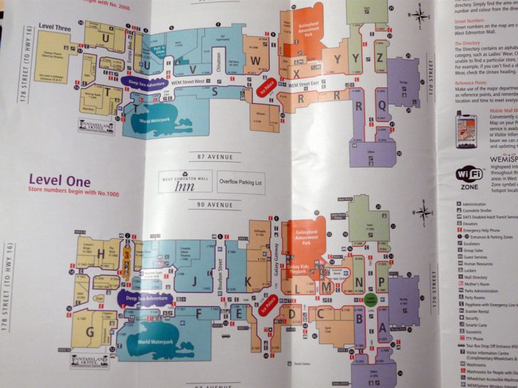 Printable West Edmonton Mall Map