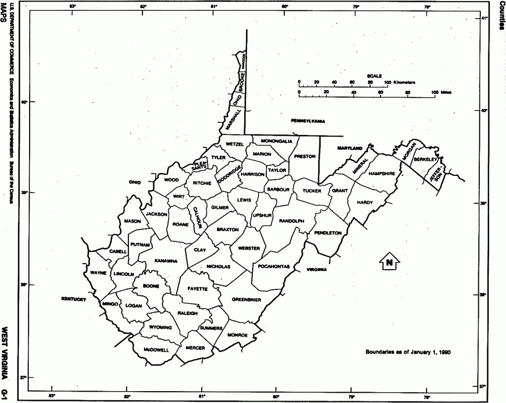 West Virginia Maps - Perry-Castañeda Map Collection - Ut Library Online - Printable Map Of West Virginia