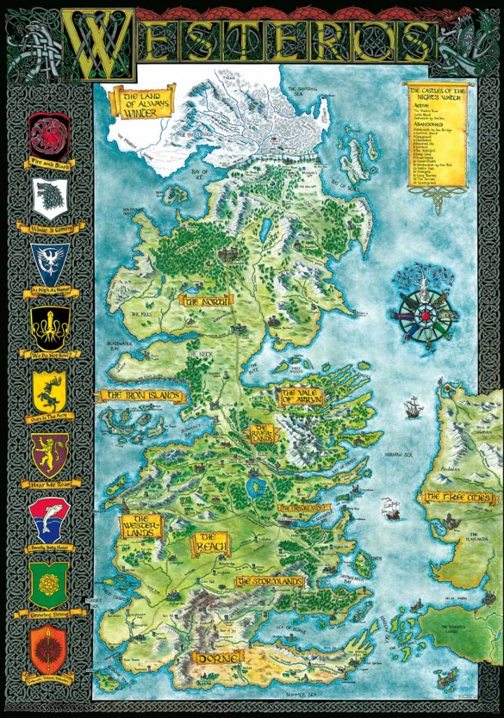 Westeros | Klaradox - Printable Map Of Westeros
