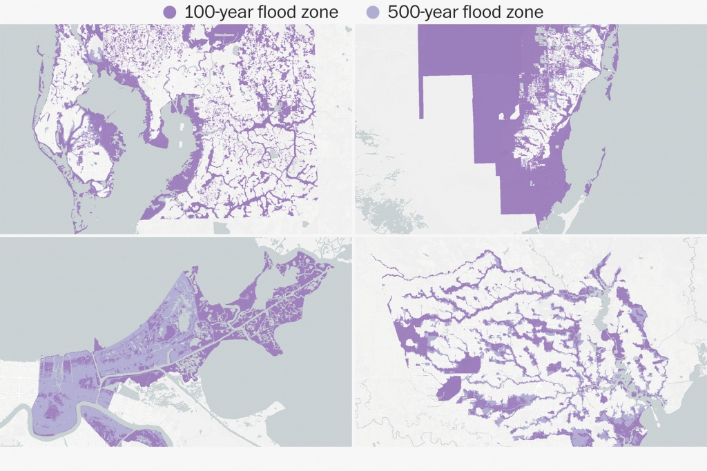 What 500-Year Flooding Could Look Like Around Five Cities - 100 Year Flood Map Florida