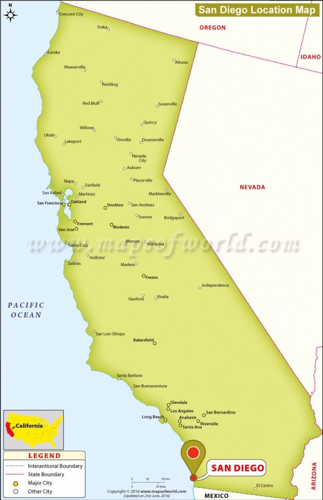 Where Is San Diego California On A Map