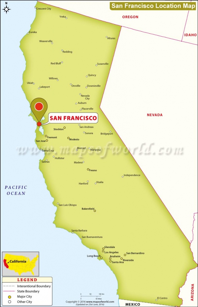Where Is San Francisco California State Map Map San Francisco - A - Where Is San Francisco California On Map