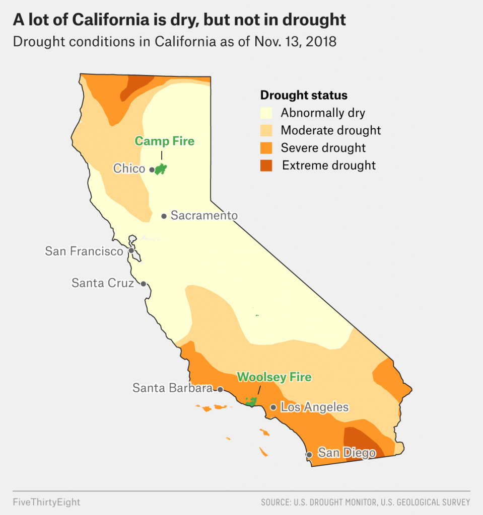 Why California&amp;#039;s Wildfires Are So Destructive, In 5 Charts - Fires In California 2017 Map