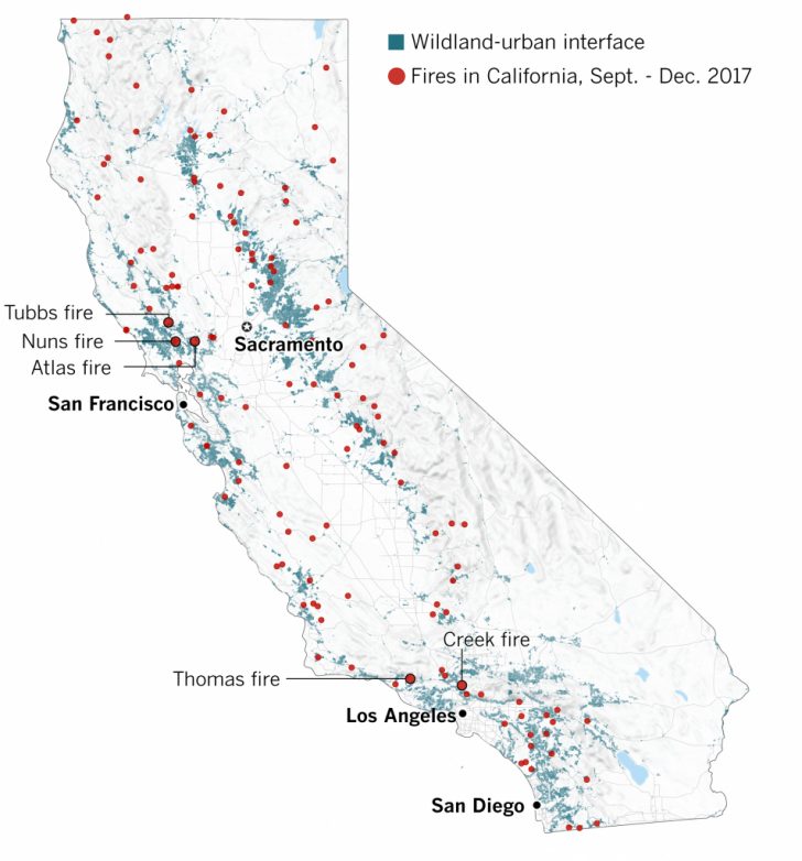 Where Are The Fires In California Right Now Map