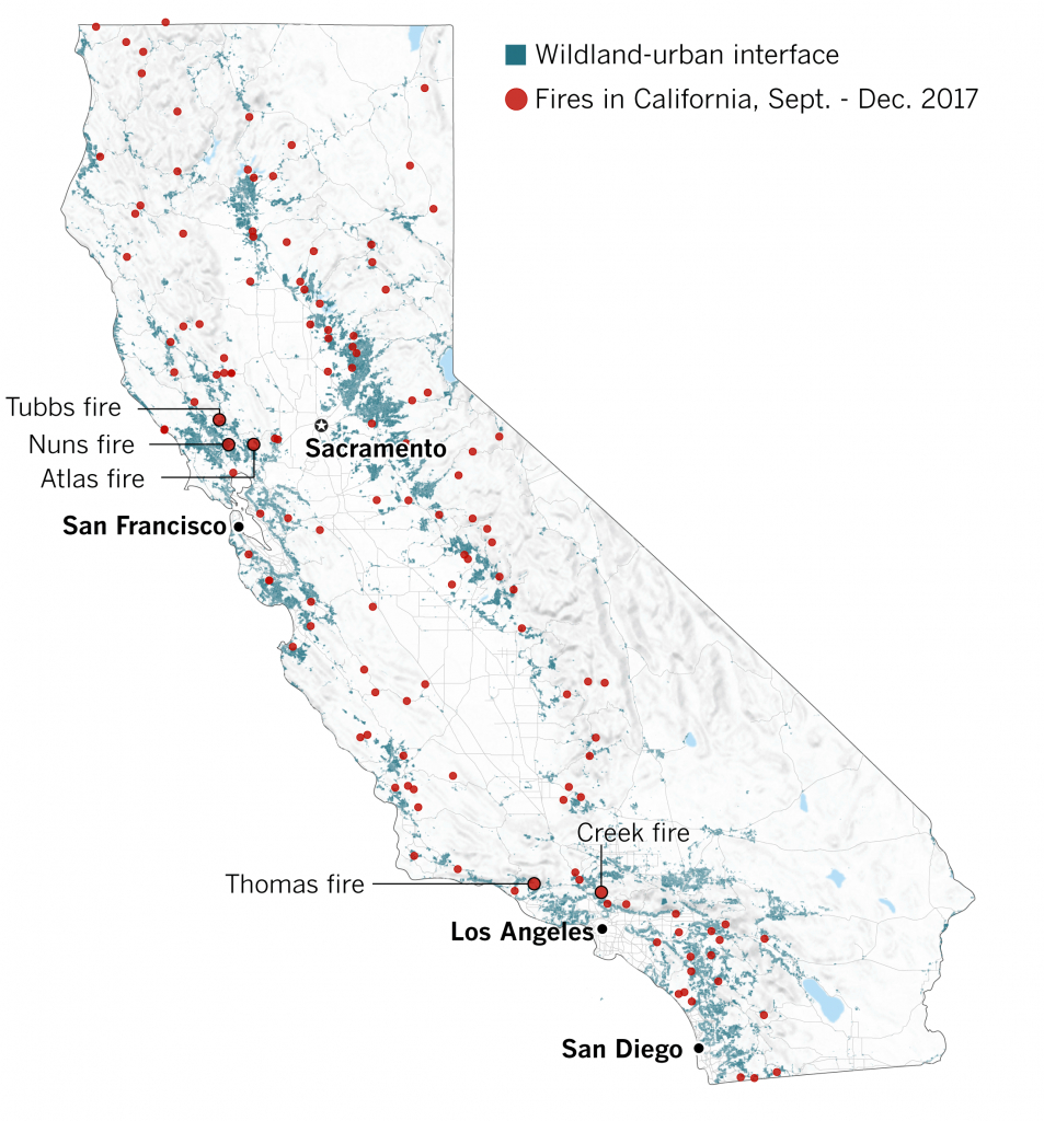 Why The 2017 Fire Season Has Been One Of California&amp;#039;s Worst - Los - Where Are The Fires In California Right Now Map