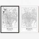 Wichita Map Kansas City Map Digital Poster Printable Wall | Etsy   Printable Street Map Of Wichita Ks
