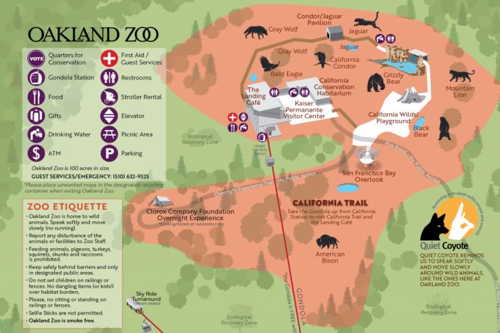 Oakland Zoo California Trail Map
