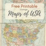 Wonderful Free Printable Vintage Maps To Download   Pillar Box Blue   Printable Map Of