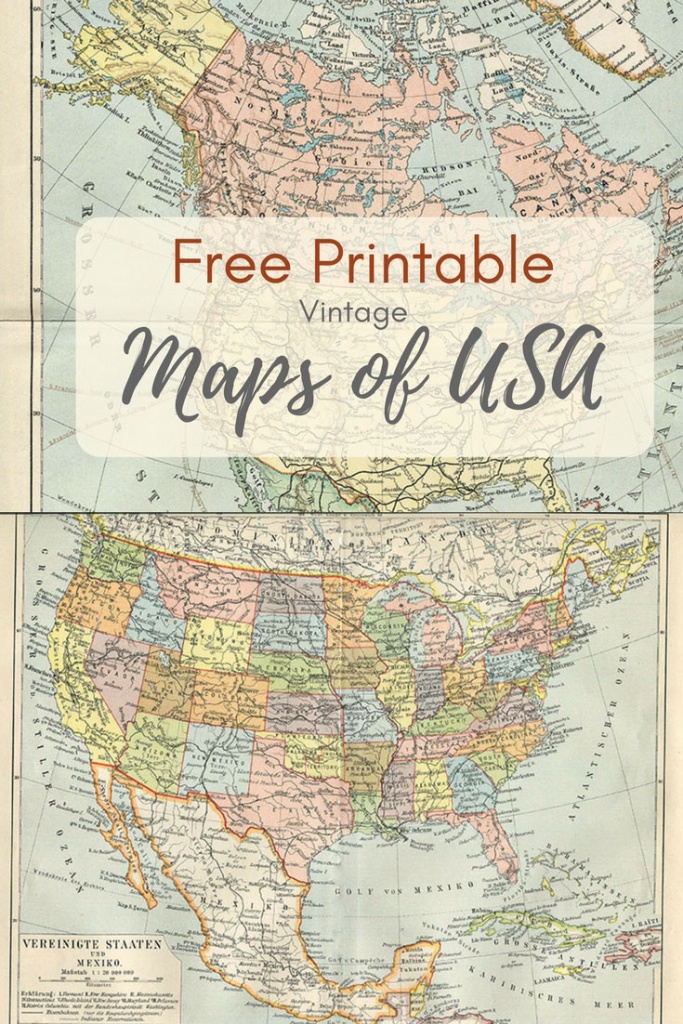 Wonderful Free Printable Vintage Maps To Download - Pillar Box Blue - Printable Map Of