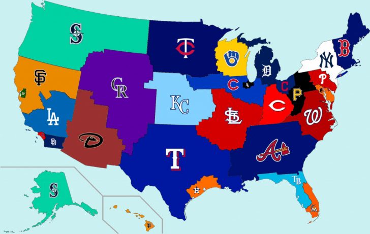 California Baseball Teams Map