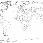 World Map Black And White Worksheet On With Country Names Printable   World Map Printable With Country Names