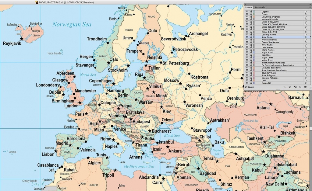 World Map Capital Cities Game New Europe And Countries The Of In - World Map With Capitals Printable