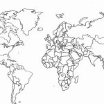 World Map Showing Countries Blank Best Blank Map Of The World With   World Map With Capitals Printable