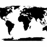 World Map Stencil | Templates | World Map Template, Blank World Map   World Map Stencil Printable