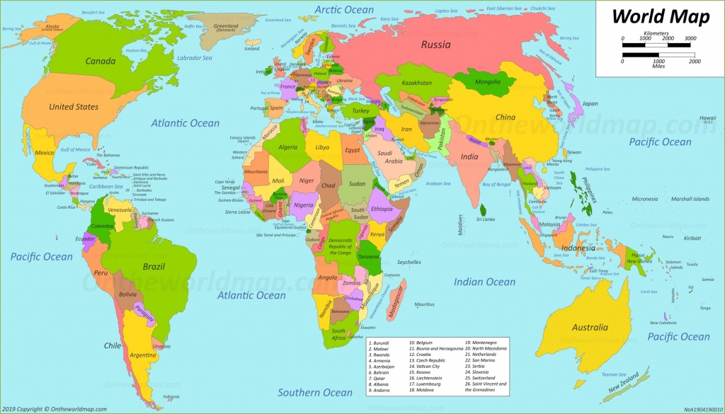World Maps | Maps Of All Countries, Cities And Regions Of The World - World Map With Cities Printable