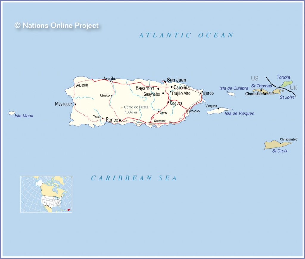 World Maps Puerto Rico And Travel Information | Download Free World - Printable Map Of Puerto Rico For Kids