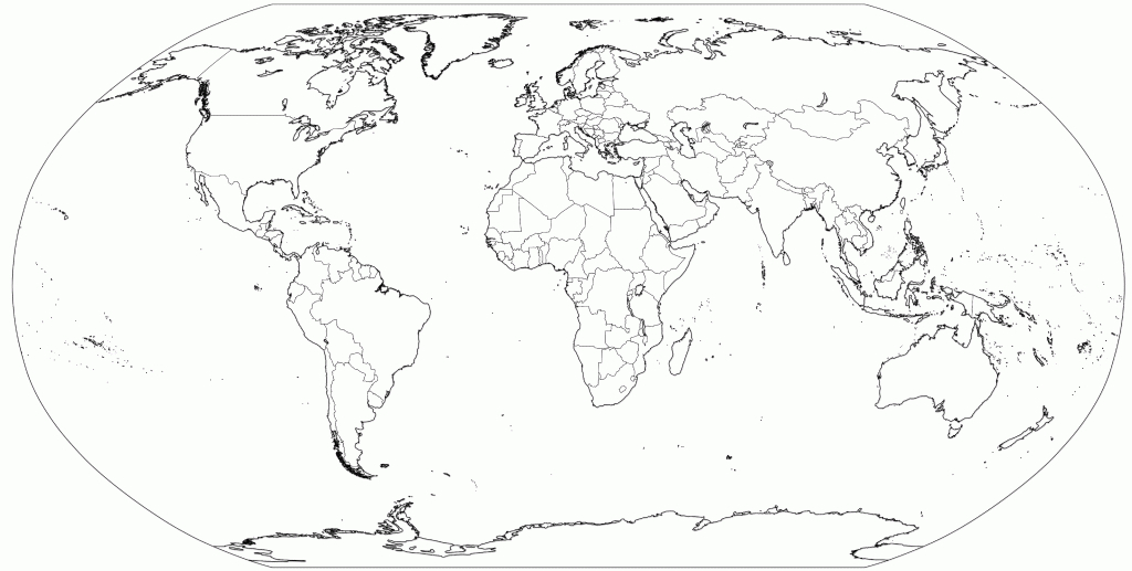 World Outline Map | Crafts | Blank World Map, World Map Printable - Me On The Map Printables