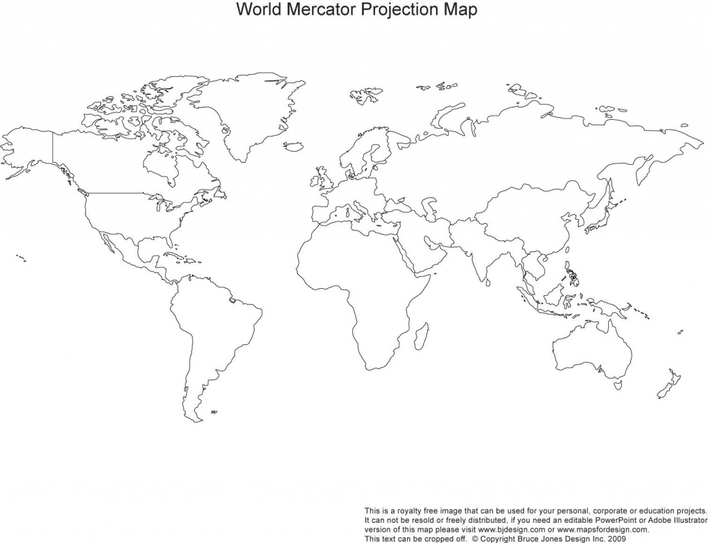 World Projection Map, Blank | Homeschool | Blank World Map, World - Printable Blank World Map With Countries