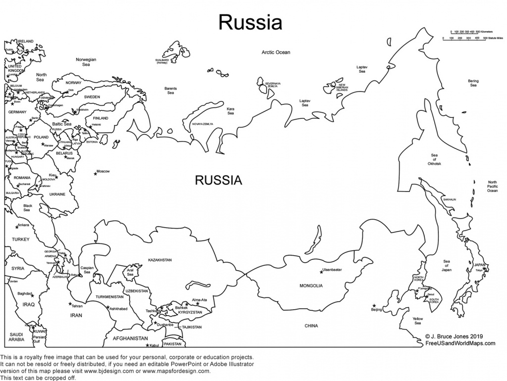 World Regional Printable, Blank Maps • Royalty Free, Jpg - Blank Russia Map Printable