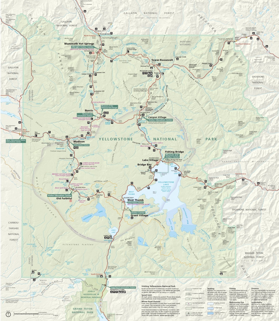 Yellowstone Maps | Npmaps - Just Free Maps, Period. - Printable Map Of Yellowstone