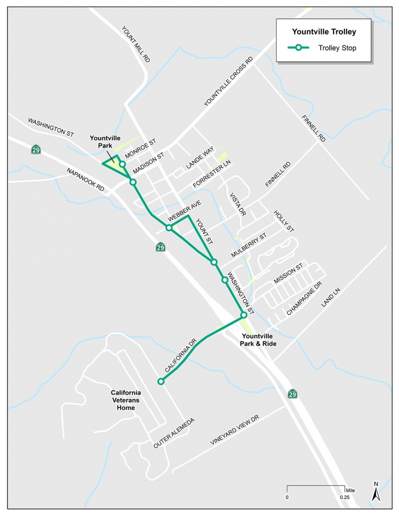 Yountville Trolley | Vine Transit - Where Is Yountville California On The Map