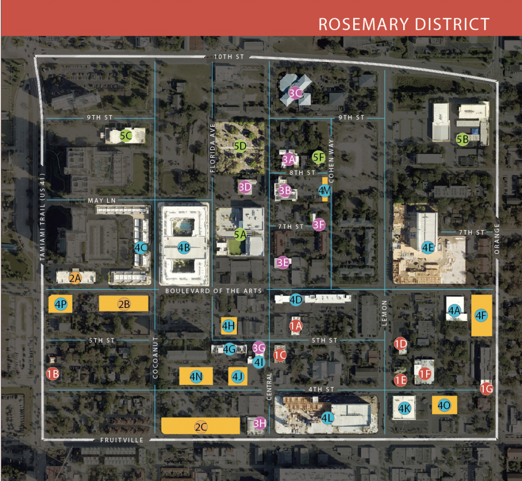 Your Guide To The Rosemary District | Sarasota Magazine - Map Of Hotels In Sarasota Florida